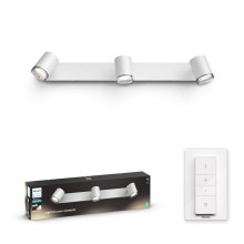 Philips - Luminaire à intensité variable LED salle de bain Hue ADORE 3xGU10/5W/230V IP44 + télécommande