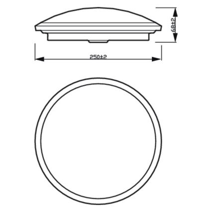 Philips - Plafonnier de salle de bain LED à intensité variable SCENE SWITCH LED/12W/230V IP44