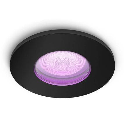 Philips - Luminaire encastré de salle bain LED RVBW  à intensité variable Hue XAMENTO GU10/5,7W/230V IP44 2200-6500K