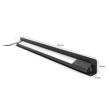 Philips - Luminaire d'extérieur LED RVBW à intensité variable Hue White and Color Ambiance LED/20W/24V IP65