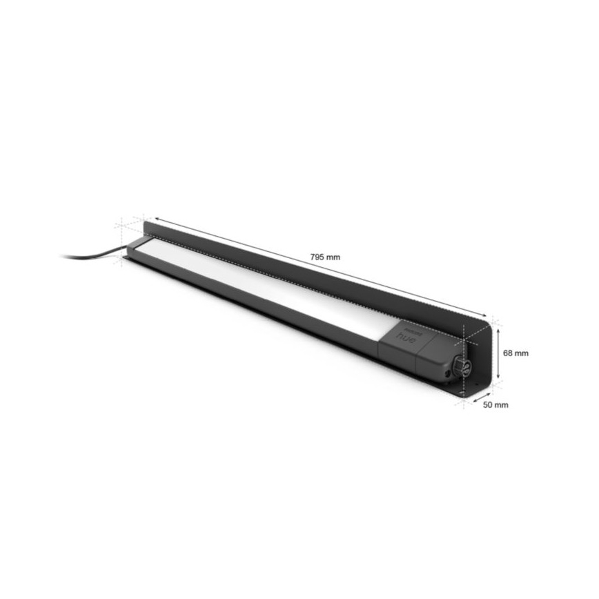 Philips - Luminaire d'extérieur LED RVBW à intensité variable Hue White and Color Ambiance LED/20W/24V IP65