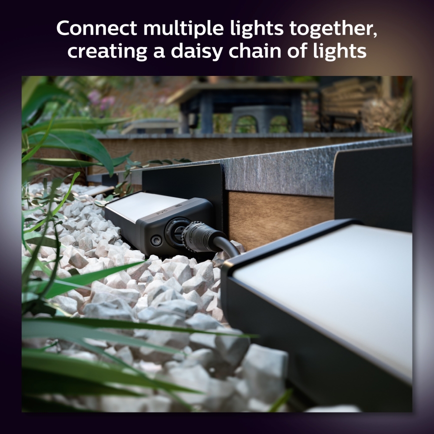 Philips - Luminaire d'extérieur LED RVBW à intensité variable Hue White and Color Ambiance LED/20W/24V IP65