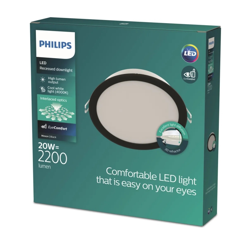 Philips - Luminaire encastré LED MESON LED/20W/230V 4000K