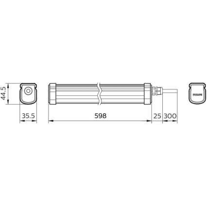 Philips - Luminaire industriel PROJECTLINE LED/17W/230V IP65