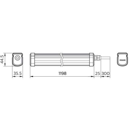 Philips - Luminaire industriel PROJECTLINE LED/34W/230V IP65