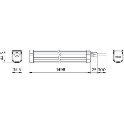 Philips - Luminaire industriel PROJECTLINE LED/54W/230V IP65