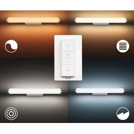 Philips - Luminaire à intensité variable salle de bain Hue ADORE LED/13W/230V IP44 + télécommande