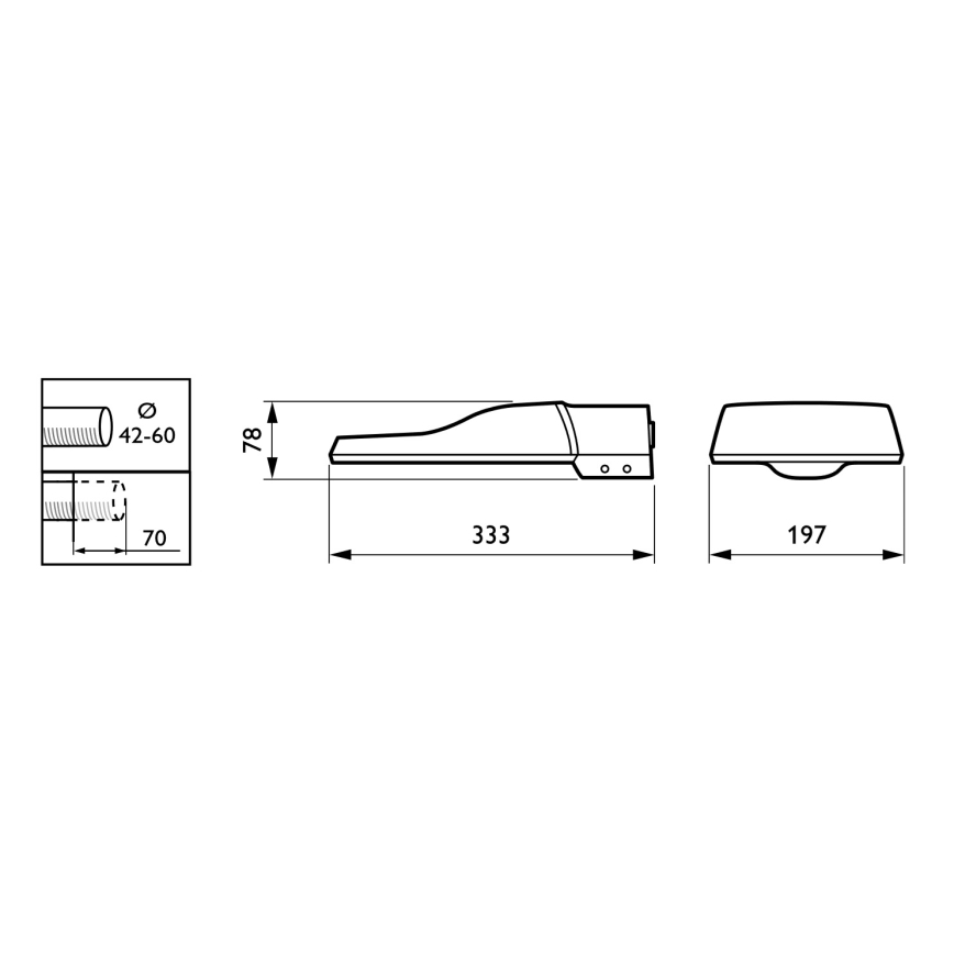 Philips - Luminaire LED de voirie CORELINE MALAGA LED/25W/230V 4000K IP65
