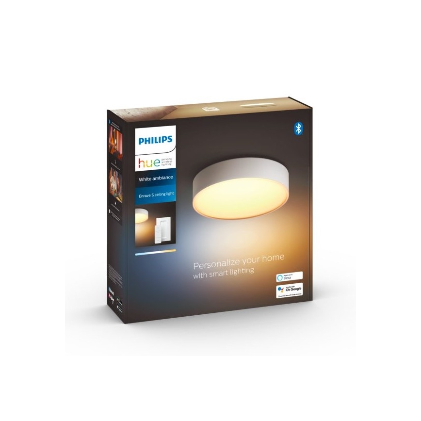 Philips - Plafonnier LED dimmable Hue LED/9,6W/230V 2200–6500K Ø 261 mm blanc + télécommande