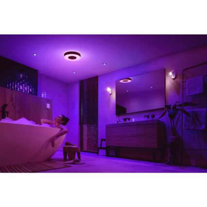 Philips - Luminaire LED RVBW à intensité variable pour salle de bains LED/33,5W/230V IP44 d. 381 mm 2000-6500K