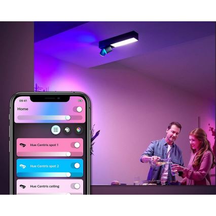 Philips - Spot RGBW  à intensité variable Hue CENTRIS LED/11W/230V + 2xGU10/5,7W
