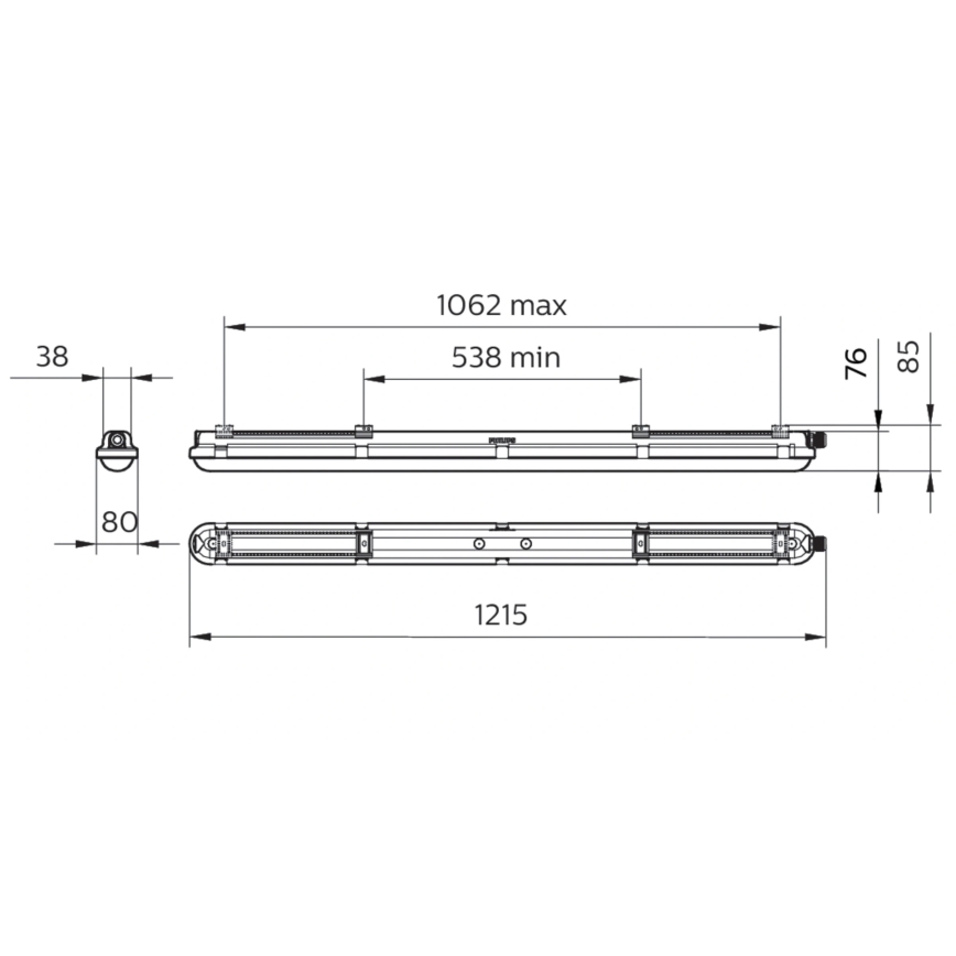 Philips - Luminaire technique LED CORELINE LED/25W/230V 120 cm IP66