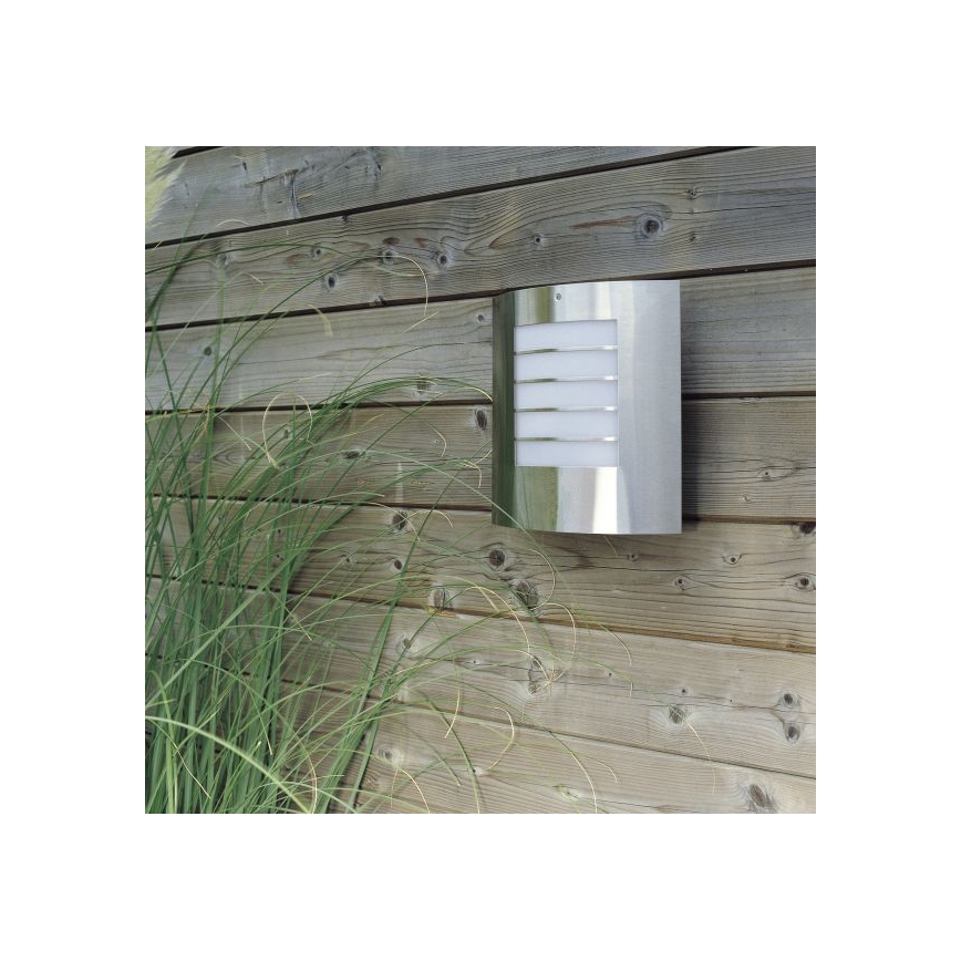 Philips Massive - Applique murale extérieur OSLO 1xE27/60W acier inoxydable IP44
