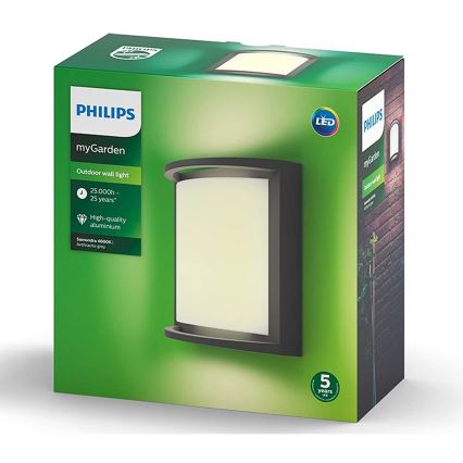 Philips Massive - Applique murale LED extérieur LED/12W/230V IP44