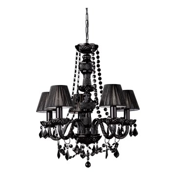 Philips Massive 41766/30/10 - Lustre suspension FLAUBO 5xE14/60W noir