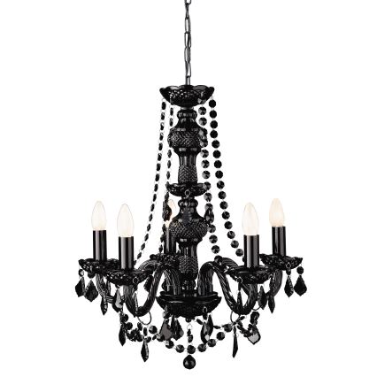 Philips Massive 41766/30/10 - Lustre suspension FLAUBO 5xE14/60W noir