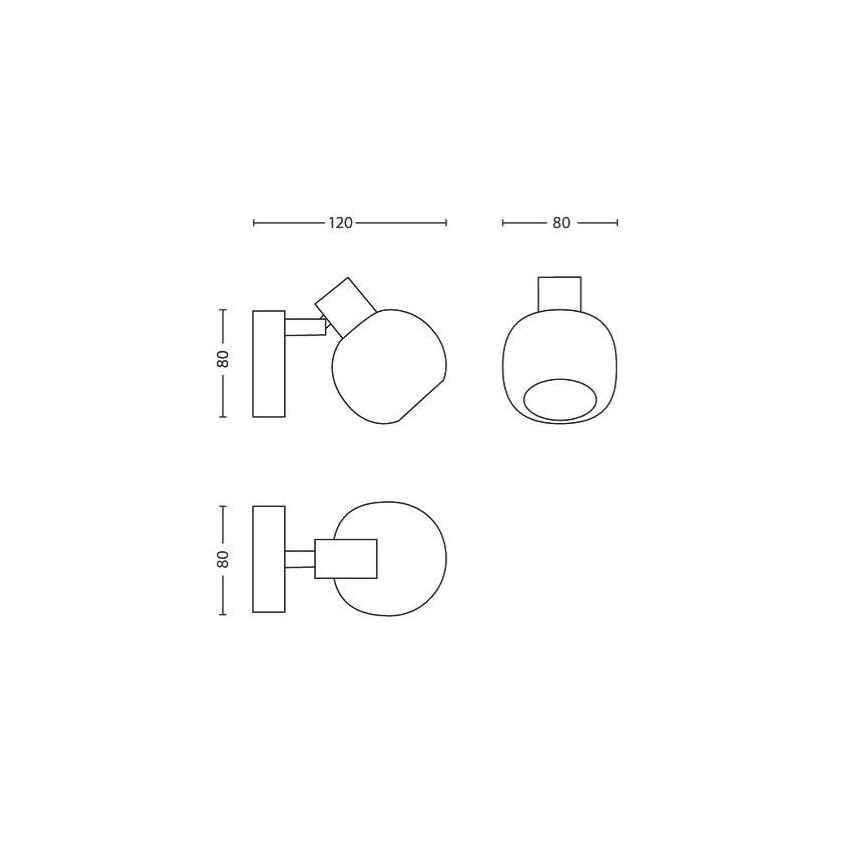 Philips Massive 55810/43/PN - Spot HOSTA 1xG9/28W/230V