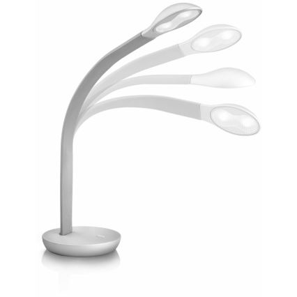 Philips Massive 66706/87/10 - lampe de table LED NATHAN 2xLED/2,5W metalicky gris