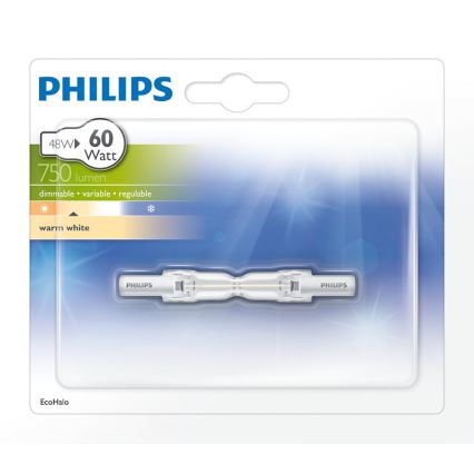 Philips Massive - Ampoule halogène R7S/48W/230V 78 mm