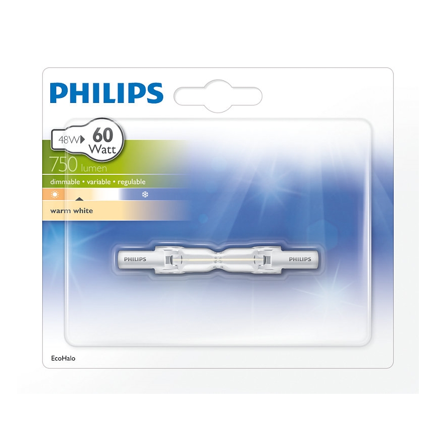Philips Massive - Ampoule halogène R7S/48W/230V 78 mm