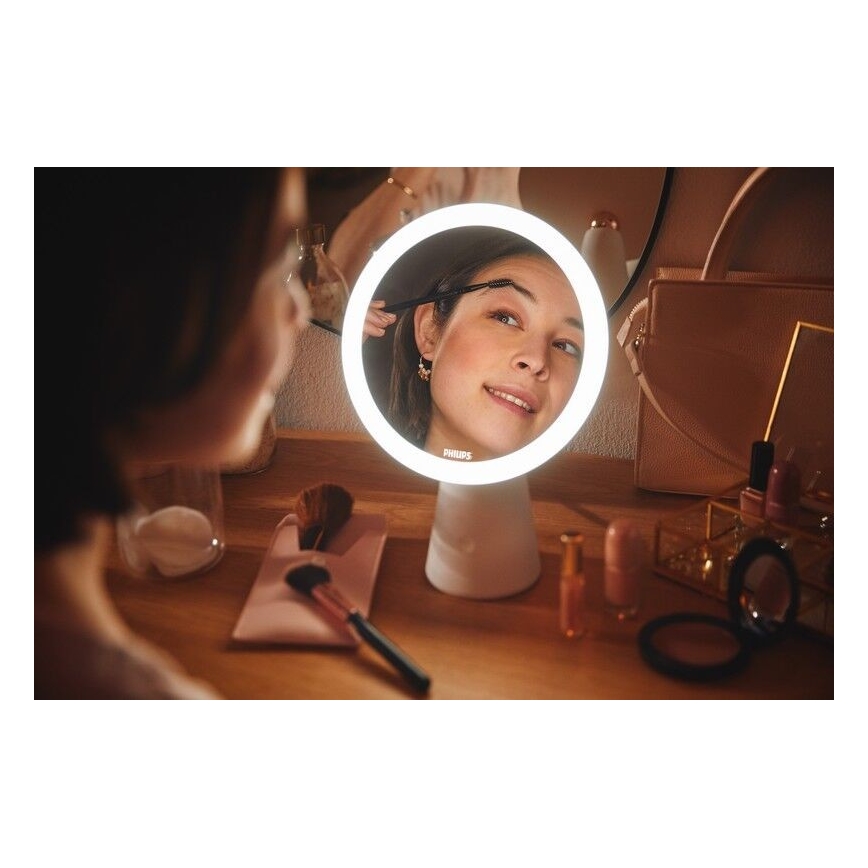 Philips - Miroir cosmétique à intensité variable avec rétro-éclairage LED MIRROR LED/4,5W/5V