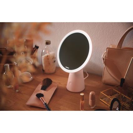 Philips - Miroir cosmétique à intensité variable avec rétro-éclairage LED MIRROR LED/4,5W/5V