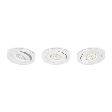 Philips - PACK 3x Lustre suspendu LED 3xLED/4,5W/230V