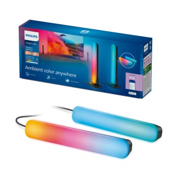 Philips - Pack de 2 luminaires LED RGBIC dimmables SMART GRADIENT LED/8W/230V 2700-6500K Wi‑Fi