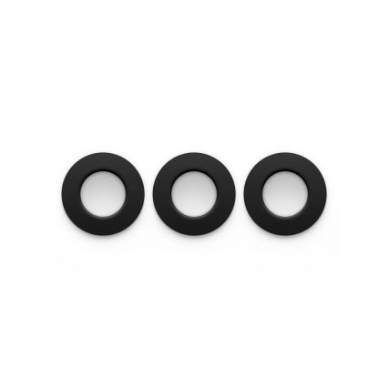Philips - Lot de 3 spots encastrés LED RGBW dimmables pour salle de bains Hue SLIM LED/8,3W/230V 1000-20000K noir P44