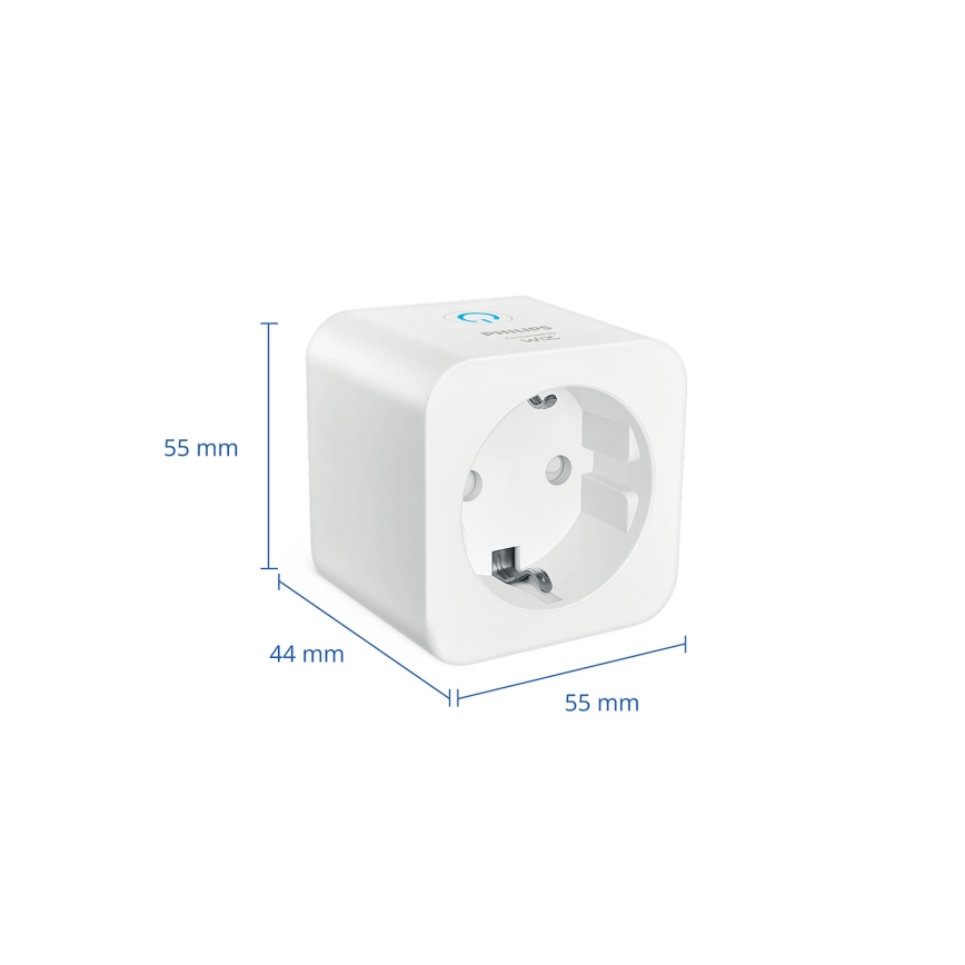Philips - Pack de 3 prises Schuko intelligentes 2300W Wi‑Fi
