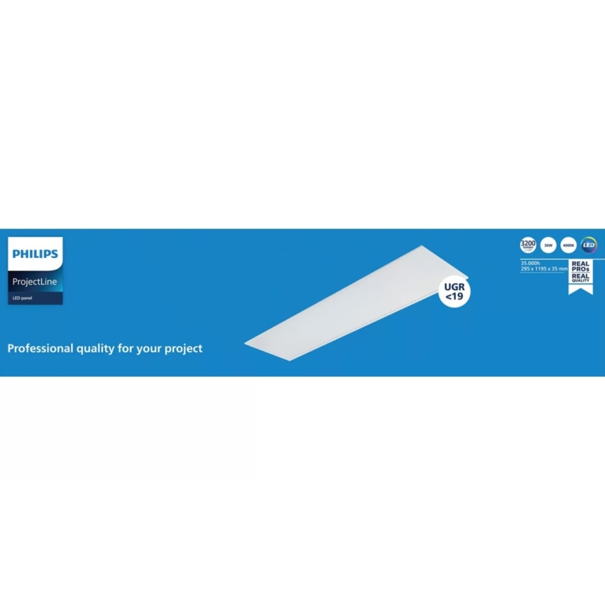 Philips - Panneau LED encastrable pour faux plafond PROJECTLINE LED/36W/230V 4000K 119x29,5 cm