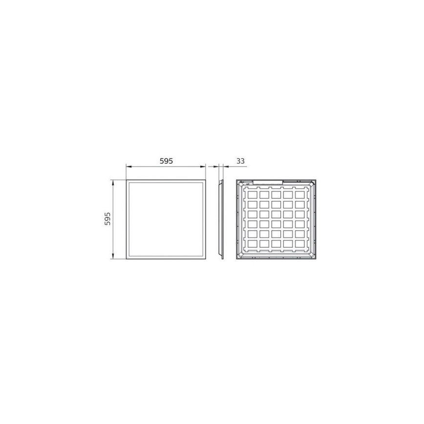 Philips Pila - Panneau LED encastré pour faux plafond LED/40W/230V 60x60 cm UGR22