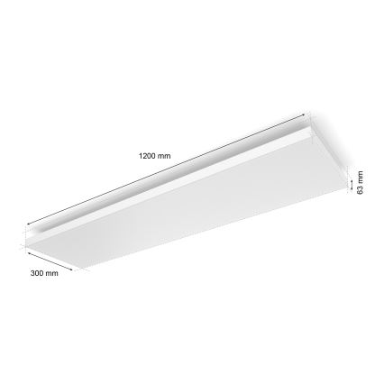 Philips - Plafonier RGBW à intensité variable Hue DATURA LED/67W/230V 2000-6500K
