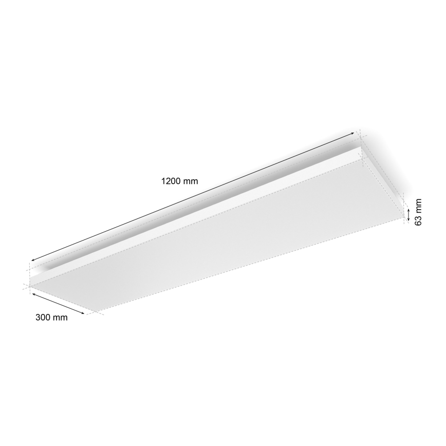 Philips - Plafonier RGBW à intensité variable Hue DATURA LED/67W/230V 2000-6500K