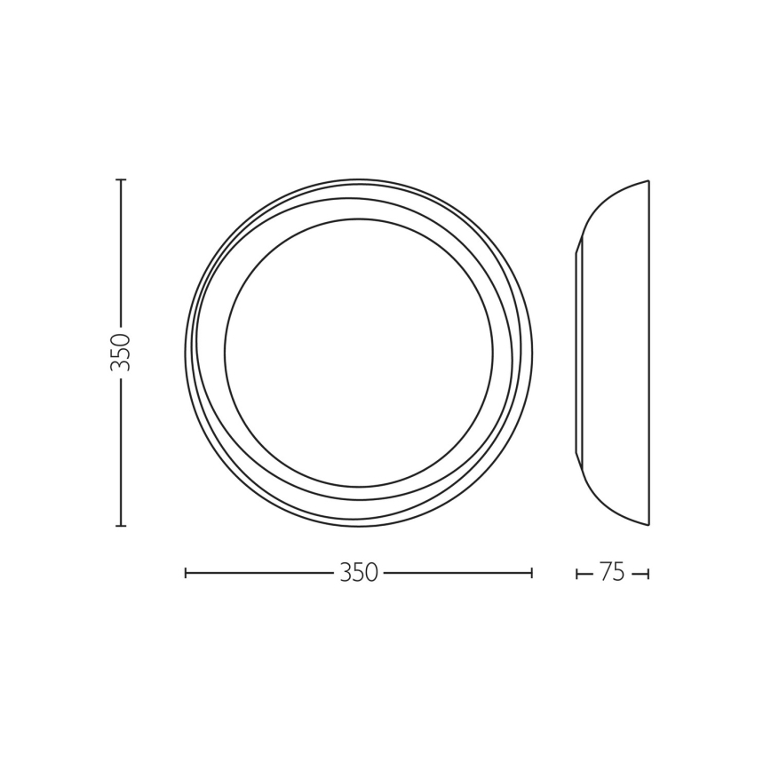 Philips - Plafonnier à intensité variable FLETA SCENE SWITCH LED/10W/230V 2700K blanc