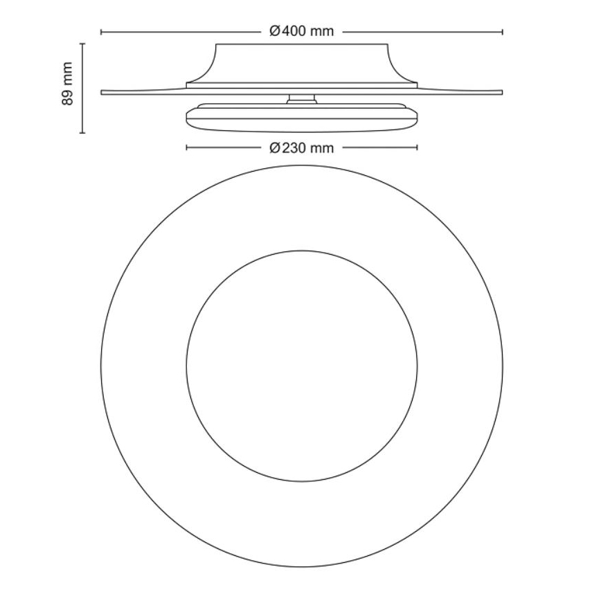 Philips- Plafonnier à intensité variable LED SCENE SWITCH LED/30W/230V 4000K noir