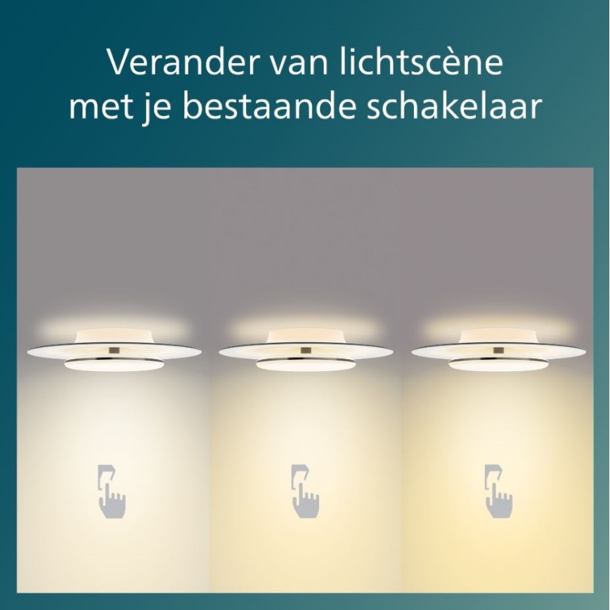 Philips- Plafonnier à intensité variable LED SCENE SWITCH LED/40W/230V 2700K noir