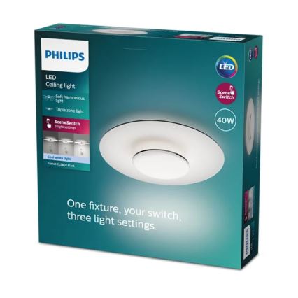 Philips- Plafonnier à intensité variable LED SCENE SWITCH LED/40W/230V 4000K noir