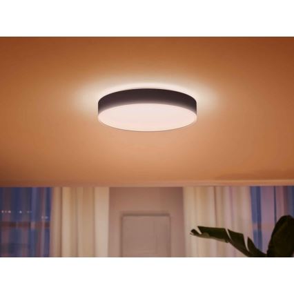 Philips - Plafonnier à intensité variable LED Hue LED/33,5W/230V 2200-6500K d. 425 mm noir + télécommande