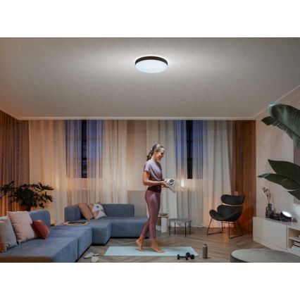 Philips - Plafonnier à intensité variable LED Hue LED/33,5W/230V 2200-6500K d. 425 mm noir + télécommande