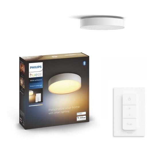 Philips - Plafonnier à intensité variable LED Hue LED/9,6W/230V 2200–6500K d. 261 mm blanc + télécommande