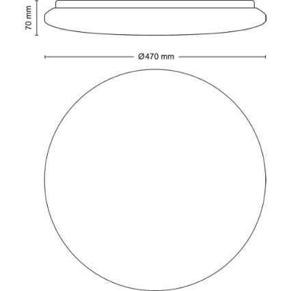 Philips - Plafonnier à intensité variable LED LED/40W/230V 2700-6500K + télécommande