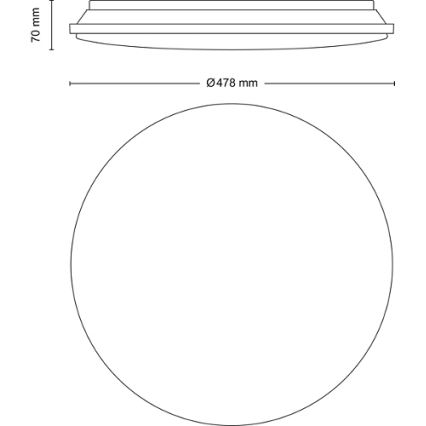 Philips - Plafonnier à intensité variable LED LED/40W/230V 2700-6500K + télécommande