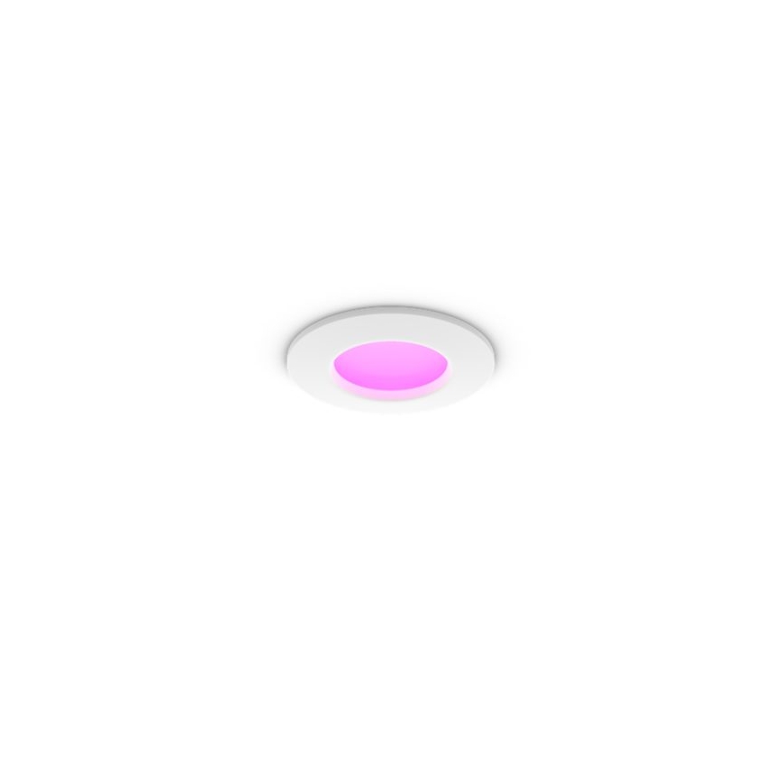 Philips - Plafonnier encastré pour salle de bains LED RGBW dimmable Hue SLIM LED/8,3W/230V 1000-20000K blanc IP44