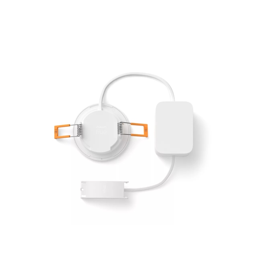 Philips - Plafonnier encastré pour salle de bains LED RGBW dimmable Hue SLIM LED/8,3W/230V 1000-20000K blanc IP44