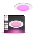 Philips - Plafonnier encastré LED RGBW dimmable pour salle de bains Hue SLIM LED/12W/230V 1000-20000K blanc IP44