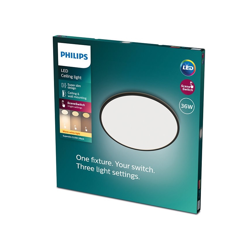 Philips - Plafonnier LED à intensité variable SCENE SWITCH LED/36W/230V