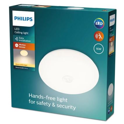 Philips - Plafonnier LED avec détecteur LED/16W/230V 2700K