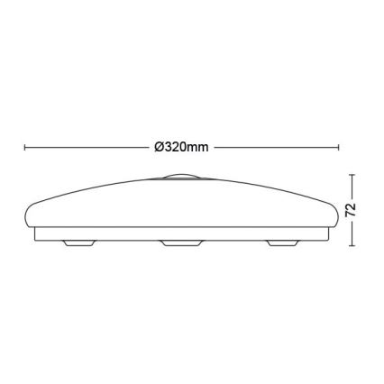 Philips - Plafonnier LED avec détecteur LED/16W/230V 2700K