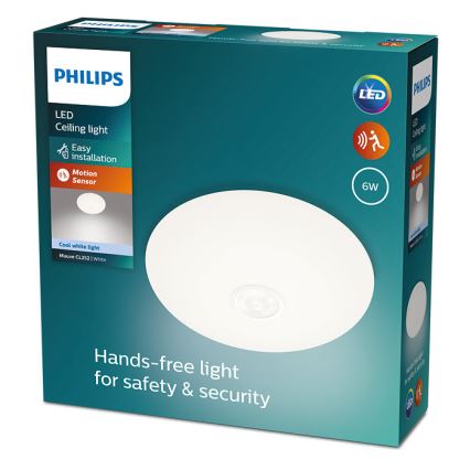 Philips - Plafonnier LED avec détecteur MAUVE LED/6W/230V 4000K